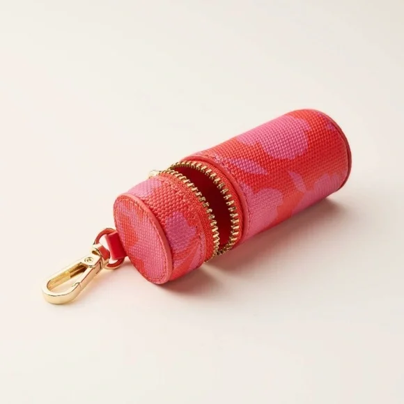 Canvas Classic Rose Lipstick Bag Charm Keychain - kate spade new york x Target - Picture 2 of 3